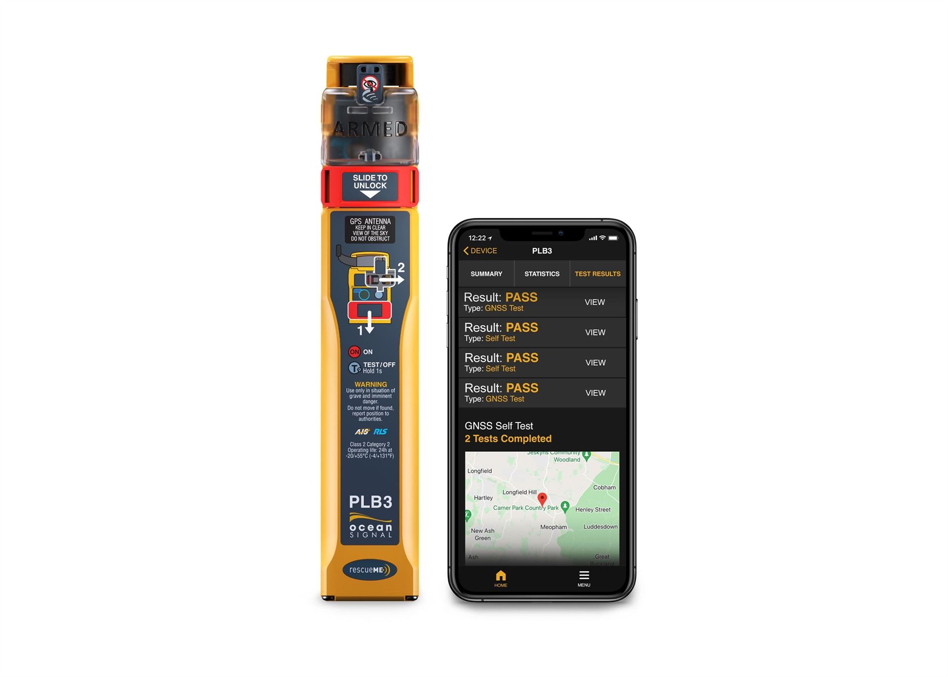 Ocean Signal rescueME PLB3 Notsender mit AIS, GPS und RLS