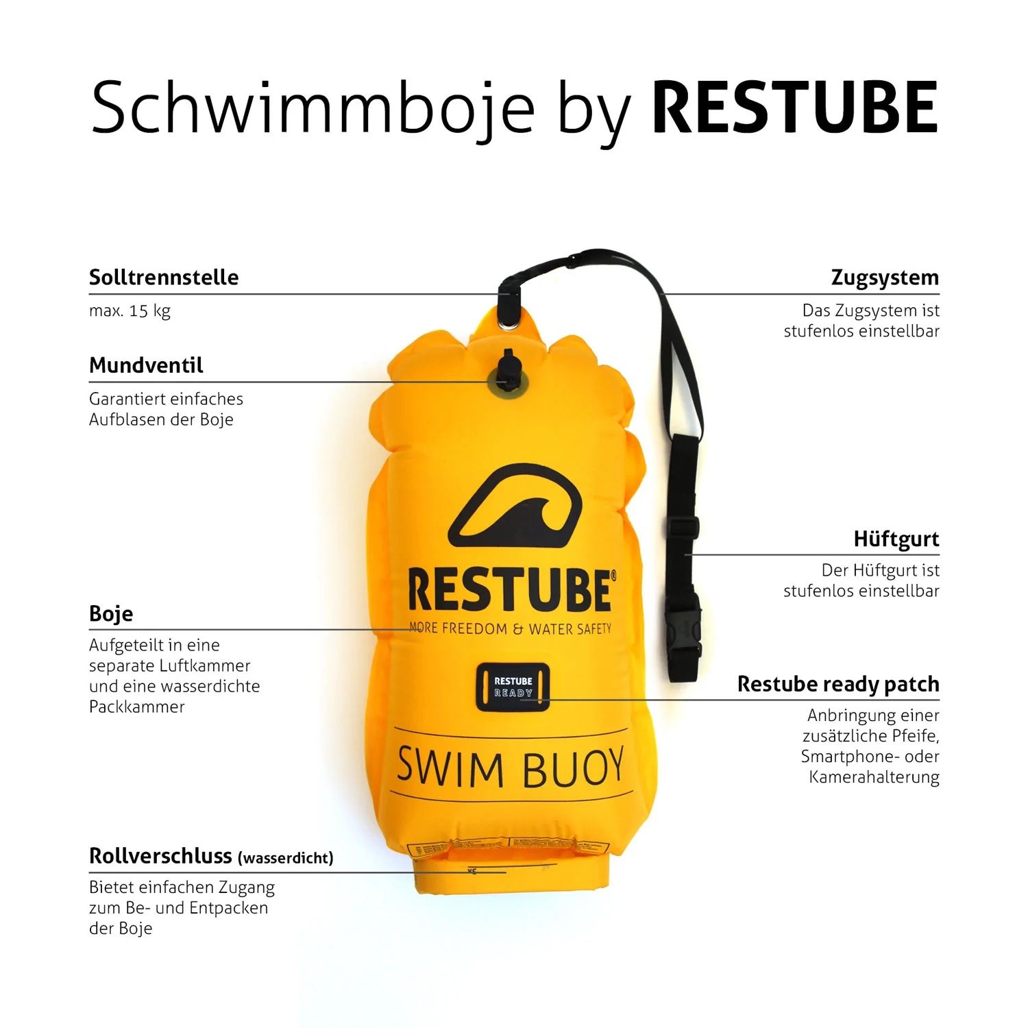 Swimbouy by RESTUBE / Schwimmsack